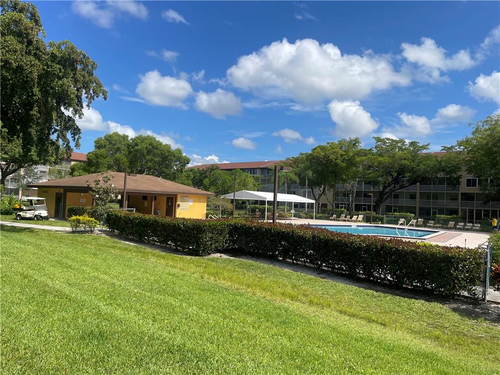 POOL VIEW, 4th floor, No one above your head, 1 bedroom 1.5 baths, B Model 811 Sq Ft. great floor plan with spacious living room, bedroom and open balcony to enjoy the relaxing view. 55+ Community offers: Pools, tennis, golf, Clubhouse, theater, movies and shows. Gym, activities, clubs and classes to join. 24/7 security, NO RENTALS ALLOWED FOR THE FIRST 2 YEARS OF OWNERSHIP, 650 credit score REQUIRED FOR ALL OWNER/OCCUPANTS.
