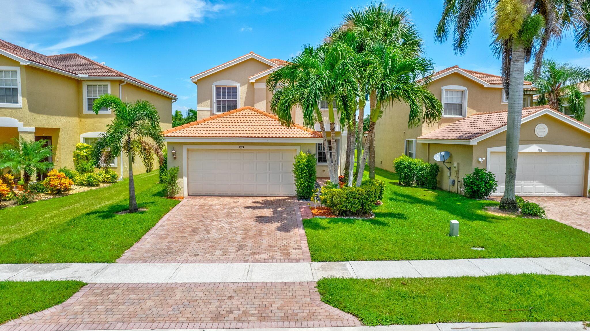 Great 3/2 in the gated community of Greystone. Beautiful tree lined streets located at the end of Woolbright after Hagen Ranch. Brand new LVP upstairs, tile down...NO CARPET. Close to shopping and the Turpike. Pool, clubhouse, soccer filed, volley ball, tennis and fitness center and more! All information measurements deemed accurate but not guaranteed.
