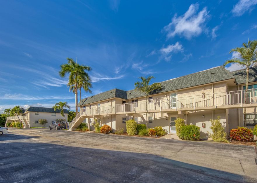 Wonderful spacious 2 bedroom condo with 2 full baths plus a half guest bath.  Second floor unit with no upstairs neighbors. Beautiful intracoastal pool to enjoy Florida's sunshine.  Easy location close to shopping plaza, the beach and bridge to the mainland.Possible seller financing!