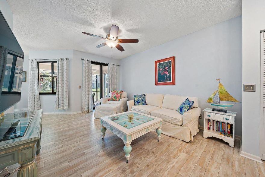 Fully furnished Seasonal $7500/month and off-seasonal $4500/month. HOA requires minimum 90 day lease (owner would prefer min 120 days).
Enjoy the beach lifestyle with privacy in this FIRST FLOOR END UNIT condo located in the sought-after community of Sea Oats.  Walking distance to Juno Beach (<0.5miles), shops and restaurants and 20 min to PBI airport. No pets. Trucks allowed- must be parked in garage- no commercial vehicles. Tenant responsible for $300 exit cleaning,$150 HOA app fee, FPL over $100/month, and 13% FL sales/bed tax (for leases under 6 months).