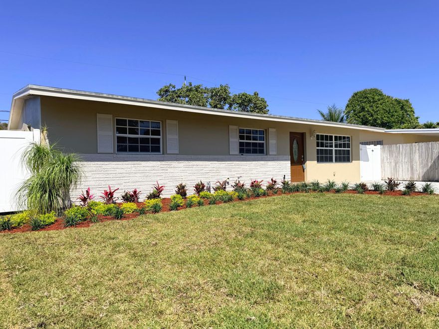 Bring your boat, RV, and all your toys—this Palm Springs gem sits on an oversized lot with NO HOA and offers the perfect blend of flexibility, comfort, and location. This move-in ready home features 3 bedrooms and 1.5 baths with tile flooring throughout, a spacious kitchen, renovated bath, and bright, open living spaces. Step outside to a beautifully reimagined property featuring all new landscaping, fresh sod, and a new sprinkler/irrigation system, with standout curb appeal in the front yard and a lush, private setting that continues throughout the entire grounds. Enjoy a large patio, storage shed, no rear neighbors, and plenty of room to entertain, garden, or design your dream pool. Minutes to highways, airports, dining, shopping and places of worship!