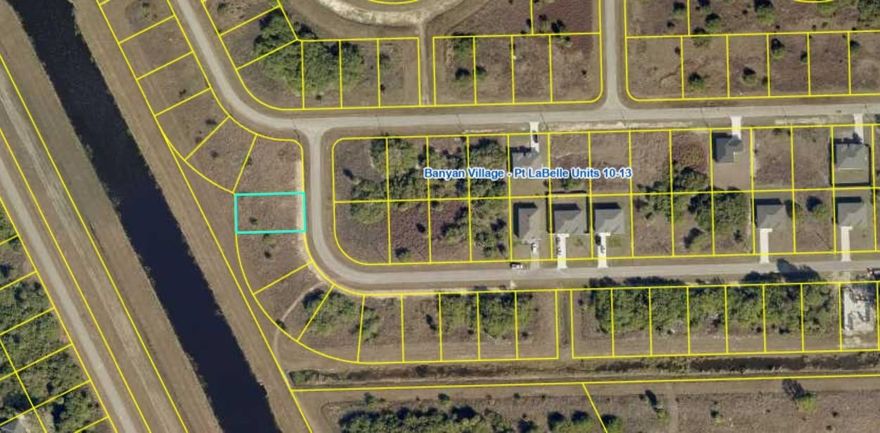 Beautiful 0.23-acre residential lot in a peaceful LaBelle neighborhood, offering a spacious setting with natural surroundings, a stunning canal view, and a rear greenbelt for added privacy. Nestled on a quiet street with new construction homes, this parcel presents an excellent opportunity to build your future home or invest in a rapidly growing area. Located within Banyan Village, a developing community with high-speed fiber-optic internet, and providing convenient access to schools, shopping, and SR-80 while still offering a serene, rural atmosphere.