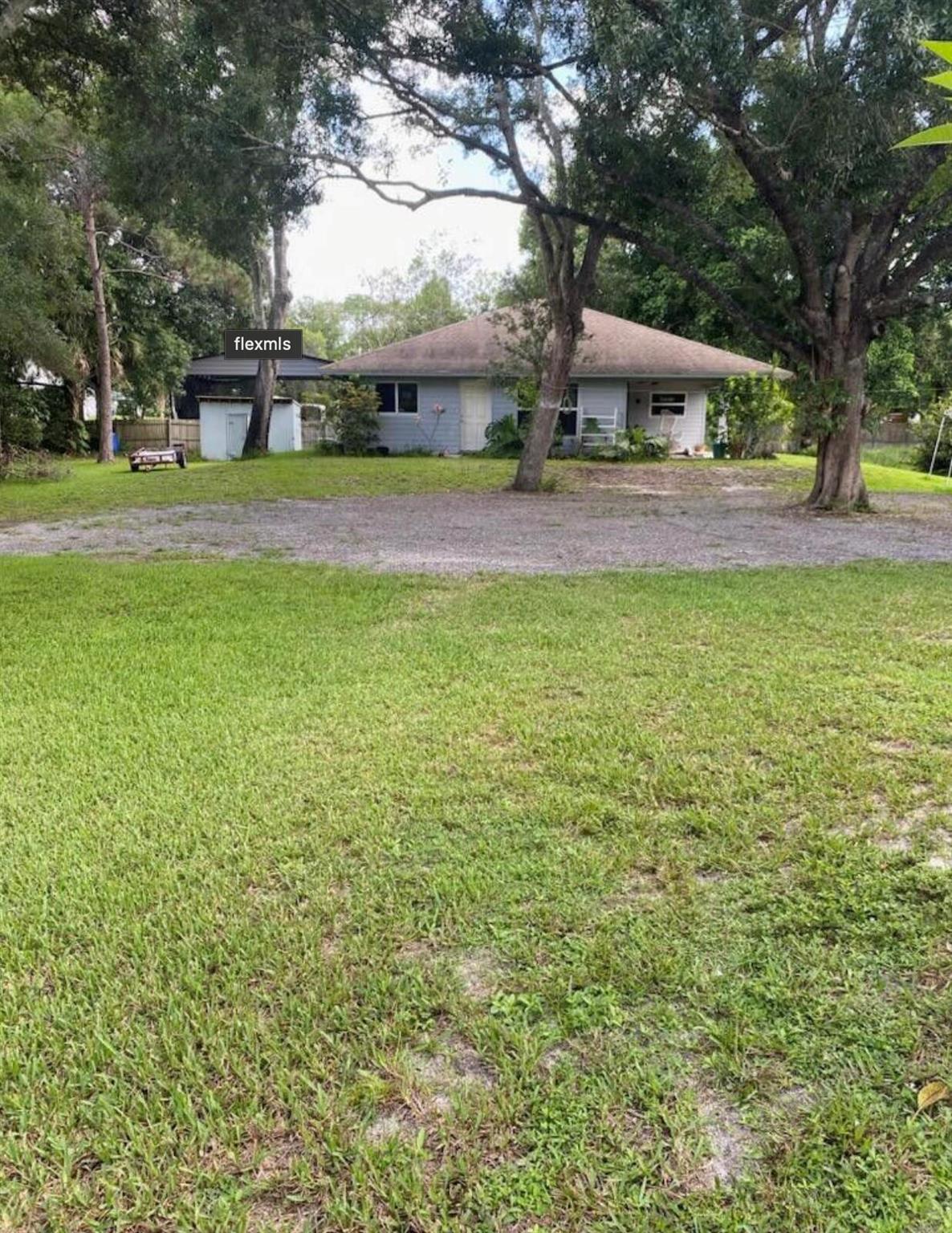 Welcome to your own slice of paradise with tons of space!! This brand new 1 bedroom with a possibility of 2 bedroom and 2 full baths single family home sits on over an acre of fully fenced in acreage land. You will not find another deal like this. The owners constructed this completely separate house with its' own driveway and entryway. Stamped concrete flooring, but installing engineered vinyl flooring today! Electric, water, and lawncare are included!!!! Pet friendly pending a meet and greet with owners dog. Tons of space and storage with an open patio, storage shed, and Washer and Dryer utility room under air. 1200 living sq. footage and 1500 total with the patio. Tons of parking for all your toys! Quick and easy approval process!!!!