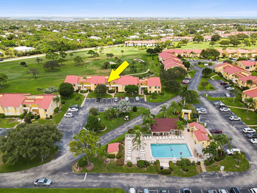 Enjoy Golf Course Views from this well-maintained UPDATED 2 bed/2 bath condo located on 2nd floor. Feel the breeze from screened-in balcony that overlooks golf course/green space. Kitchen has pass-through window to dining/living room w/classic white cabinets & granite counter tops. Prime location to tennis, golf course & pool. Unit has impact windows (Except Sliding Doors) updated interior painting, washer/dryer & addl storage off balcony. 55+ Community/Phase 2 does NOT Allow Pets. Mandatory social membership $1,980/year w/$350 per person ($700 couple) Food & Beverage minimum.  Golf & tennis memberships are available but not mandatory. Amenities include: pickleball, shuffleboard, bocce, pool, pro shop, putting green, club house w/dining room, pub, paddleboard launch & manager on site.