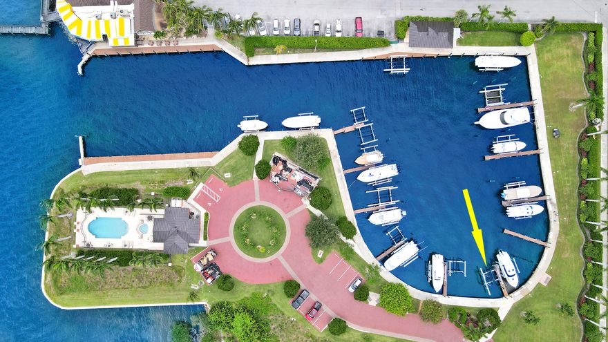 LOCATION, LOCATION, LOCATION! Nestled in a protected marina off the intracoastal in the gated community of Outrigger Harbour Yacht Club in Jensen Beach! This 35' slip with 16,000 pound lift is minutes to Stuart and Sewall's Point. Meticulously manicured grounds with water and electric on the dock. Walk to  Dolphin Bar Restaurant and enjoy a meal after being on the water. Minutes to the St. Lucie Inlet and just a few minute drive to downtown Stuart and downtown Jensen Beach. Ideally situated and ready for your boat! Call today!