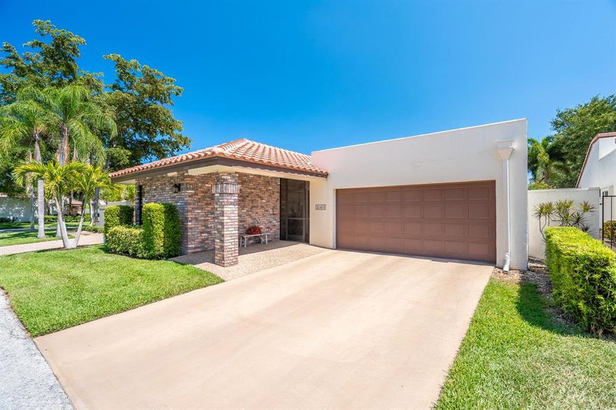 One of the largest style homes in gated Pradera community, this spacious split floor plan has vaulted ceilings, 3/2 with remodeled 2nd bathroom. Kitchen has granite countertops and roomy breakfast area opening to a large private screened lanai. Living/Dining combo is great for entertaining with beautiful coral stone fireplace as a focal point. Master bedroom privately situated in the rear of the house and opens to lanai. Plenty of closets. Community pool. This gem is perfectly located one mile from Town Center Mall, minutes to grocery and retail shops, restaurants, walking distance to newly re-built A-Rated Verde Elementary School K-8. Multiple houses of worship nearby; minutes from 1-95 and the FL turnpike for easy commuting.