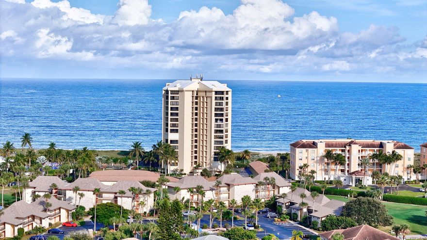 Luxury oceanfront living right at your fingertips.  This stunning 2 bedroom 2 bathroom 1 car garage unit is conveniently located on the 2nd floor with beautiful ocean and main pool views.  This condo has been recently renovated with new furnishings, paint, granite countertops in kitchen, wet bar and baths and impact windows and electric shutters throughout. This highly sought after community is loaded with amenities like 4 heated pools, 9 hole executive golf course, tennis (clay and asphalt courts), pickleball, shuffle board, bocce  ball, onsite restaurant and poolside tiki bar. Brand new clubhouse, gym and resort style primary pool. Rooms Sizes Approx.