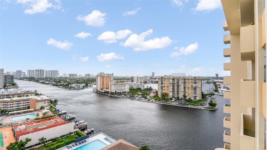 Incredible opportunity to own a highly desirable high-floor 2-bedroom, 2-bath unit with stunning Intracoastal views! This cozy split floor plan condo is perfectly located right across the street from the beach. The building has undergone significant upgrades, including brand new elevators, updated alarm and security systems, a beautifully renovated lobby, and an updated recreation center. Enjoy resort-style amenities featuring a gorgeous pool overlooking the Intracoastal, a fully equipped gym, sauna, billiards room, and a community lounge. Just minutes from Gulfstream Park & Casino, an entertainment and shopping hotspot that has made Hallandale Beach a top choice for investors. Conveniently located near major airports. No rentals allowed during the first year of ownership.