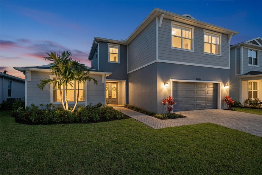Welcome to the highly sought-after and rarely available Rowen Model in Kenley at Tradition, one of Port St. Lucie's most desirable newer-construction communities. This beautifully designed, CBS-built home features two Full Baths on the Second Floor, not found in most Rowen models, full impact glass, with a perfect blend of modern luxury, comfort, and functionality throughout. MOTIVATED SELLERS! Continued.....(hit MORE)
