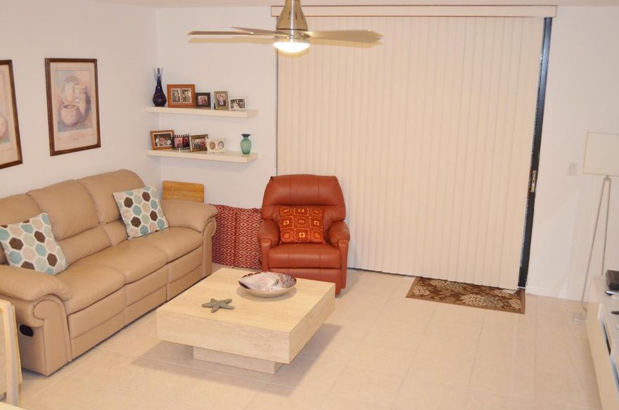 Previous contract fell through after 2+months (buyer financing), their loss is your gain.... Absolutely beautiful Turn Key 2/2 end unit condo in wonderful Las Verdes. Completely remodeled Master Bathroom is gorgeous and only used a couple years since new. AC System updated in 2016 and whole unit painted at that time. Clean neutral tile in living areas and parquet flooring in both bedrooms. Newer laundry in closet on Balcony and all kitchen appliances updated a few years ago. Being sold fully furnished turn-key. Some art and personal belongings to be removed prior to closing. This is a 55+ Condo and NO PETS or RENTALS. BUYER MUST DO PERSONAL INTERVIEW W/ CONDO BOARD, NO EXCEPTIONS. One time Capitol Contribution of $1500 to Master POA. LAS VERDES IS A BEAUTIFULLY MAINTAINED GATED COMMUNITY IN THE HEART OF DELRAY BEACH. THERE ARE 3 POOLS, TENNIS, BOCCE & PICKLEBALL COURTS, JACUZZIS, SHUFFLEBOARD AND WALKING/JOG AREAS. TAKE A LEISURELY STROLL AROUND THE PEACEFUL, SERENE COMMUNITY LAKE. NEW EXERCISE ROOM IN 2021 IS 4 TIMES BIGGER WITH ALL NEW EQUIPMENT. ITS ACTIVE CLUBHOUSE HOSTS A VARIETY OF ACTIVITIES INCLUDING EXERCISE CLASSES, DINNERS, DANCES, PRIVATE CLUB ACTIVITIES AND NAMED ENTERTAINMENT. LAS VERDES IS ON THE DELRAY MEDICAL CENTERS NEW UPGRADED POWER GRID AND DID NOT LOSE POWER AFTER HURRICANE IRMA IN 2017. LAS VERDES IS CLOSE TO MANY FINE RESTAURANTS, SHOPPING AREAS & MEDICAL FACILITIES. THE AZURE WATERS OF THE ATLANTIC ARE APRX. 6 MILES CLOSE. A WONDERFUL PLACE TO CALL HOME WHETHER YOU PLAN ON BEING A FULL TIME RESIDENT OR THE SEASONAL "SNOWBIRD". ALL SQARE FOOTAGE IS APPROXIMATE. ALL INFORMATION DEEMED RELIABLE BUT NOT GUARANTEED.