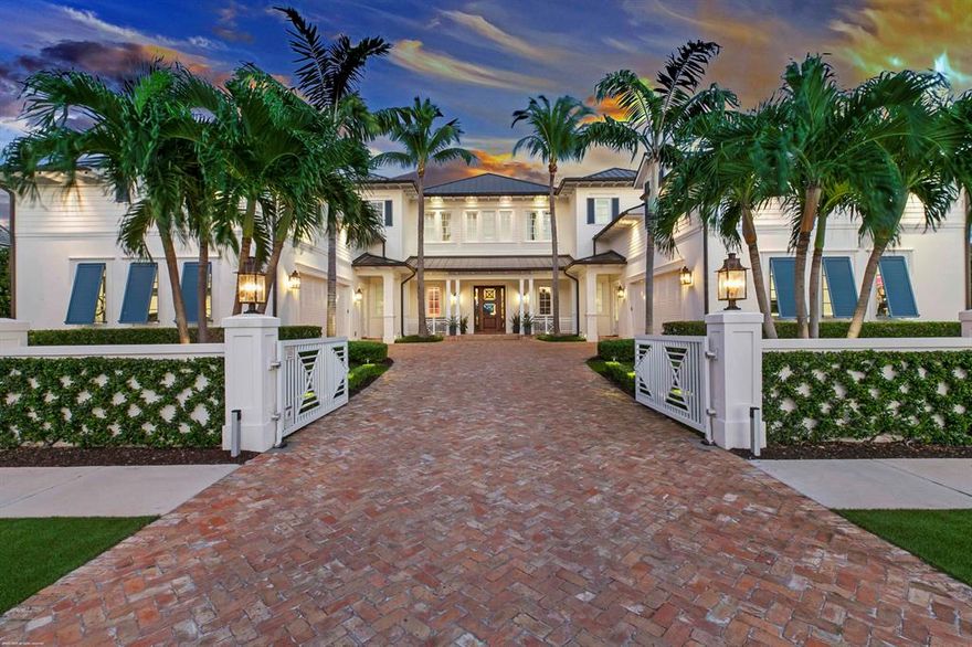 This stunning home, in the gated community of Hidden Key, has 120 ft. on the water, and is close to the Intracoastal. Enjoy British West Indies style with modern touches throughout.  Built in 2015 by Onshore Const. with a huge concrete foundation, and extensive pilings.  Boasting 13,960 sq. ft. in total, with a new seawall and dock with 2 lifts. The enormous Downsview Kitchen is the heart of the home and each living area is equally spectacular. Flowing easily from the impressive interior to the outdoor living areas, infinity pool and water views which are breathtaking!  The extensive list of features, amenities and extras will be located in the document section.  Touring this home really is an unforgettable experience!