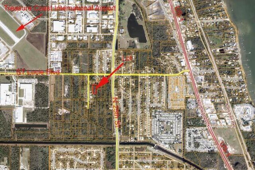 Great opportunity to purchase 1.07 acres near the st lucie county airport .Lots of growth comming to this airport Very soon .Get  it 
before someone else does .