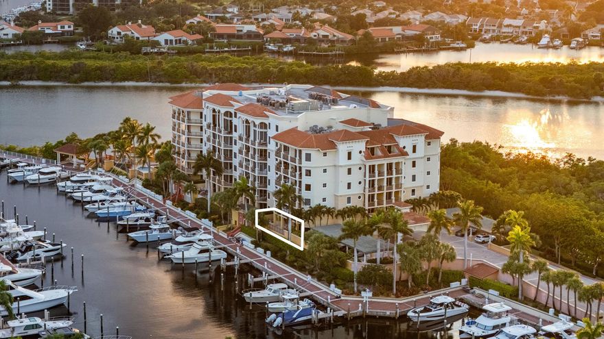 First-floor residence in the Point at Jupiter Yacht Club offering rare convenience with a private balcony, porch, and direct marina access. This highly sought-after layout lives like a private villa, with a bright southeast exposure that fills the interior with natural light. Two garage parking spaces, including one of the most desirable in the building, provide everyday ease. The luxury waterfront community offers an on-site lobby manager, well-kept amenities, and an elegant arrival experience. Step directly onto Jupiter's Riverwalk for morning walks, waterfront dining, and boutique shopping, with JYC Marina slips available for sale or lease. A coveted opportunity for effortless, lock-and-leave living in one of Jupiter's most desirable addresses.