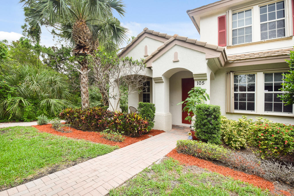 Sun-Filled, Desirable Corner 3 Bed, (Master Down), 2.5 Bath Town Home with Tons of Custom Upgrades. Large Open Kitchen with a Separate Breakfast Area, Stainless Steel Appliances & Granite Countertops. Separate Living Room & Dining Areas. Downstairs Master Bedroom with a Stunning Master Bath that Includes; a Spacious Glass Door Shower, Dual Raised Sinks & Glass Mosaic Tile. Diagonal Tile & Gorgeous Plank Wood Floors Throughout. Decorative Motorized Window Treatments, Premium Light & Ceiling Fan Fixtures. No Fuss Accordion Hurricane Shutters. 2 Car Garage. Enjoy Evergrene's Resort Like Clubhouse, Minutes to the Beach, Palm Beach Gardens Tennis Center, Numerous Golf Facilities, Downtown Palm Beach Gardens & the Airport. *PLEASE NOTE THAT THE 3RD BEDROOM HAS BEEN CONVERTED TO AN OPEN LOFT*