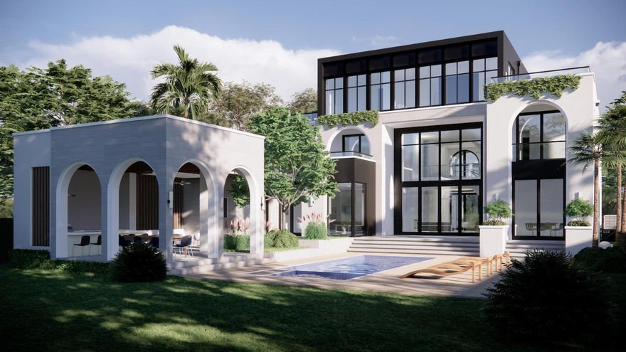 Prime, fully pad-ready lot located in the prestigious Harbor Beach community of Fort Lauderdale. This exceptional homesite comes with ALL PERMITS IN PLACE AND APPROVED PLANS, OFFERING A RARE OPPORTUNITY TO BEGIN BUILDING IMMEDIATELY in one of the city's most coveted waterfront neighborhoods. Option to build an approved 5,000 sqft home. Seller plans available upon request. Surrounded by luxury residences and just moments from the ocean, marinas, and world-class amenities, this lot provides the perfect foundation for creating a custom estate in an unbeatable location. A true turnkey opportunity for builders or buyers seeking a seamless start to their dream home.  Renderings are conceptual only and provided for illustrative purposes. Plans are approved; actual construction may vary