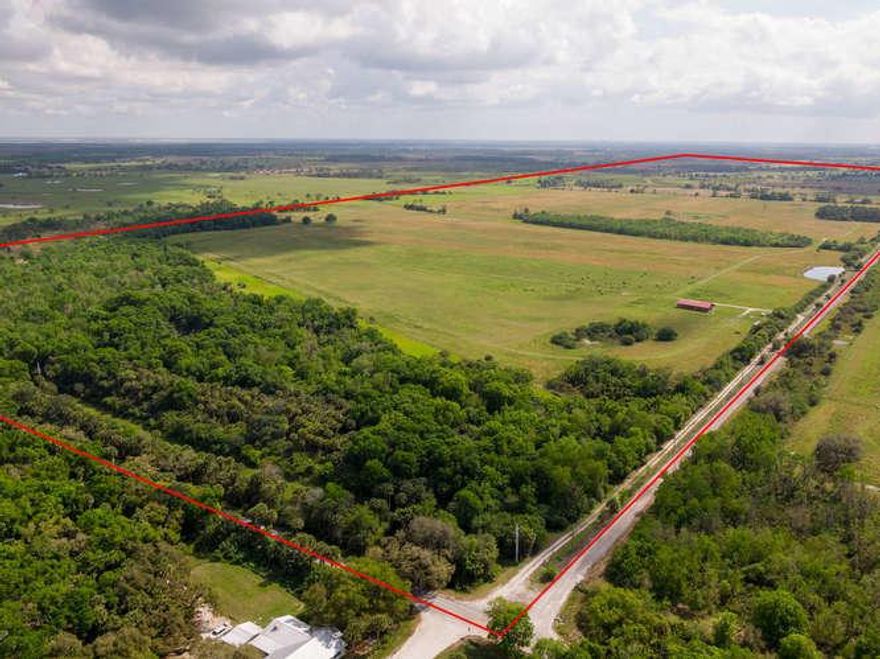 Trophy Property! Prime 450 Acre Cattle Ranch, Recreational Compound on Martin Highway Just off I-95 Exit 110. Approach this exclusive cattle ranch via Martin Highway, Registered on the National Register of Scenic Highways, Close to Okeechobee & Palm City, and the South Florida Shooting Club is only 9 minutes away. This fabulous ranch property is predominantly pasture land, currently being used as a cattle ranch with an existing cattle lease and newly constructed ranch office. Previously used as a recreational weekend retreat, only 45 minutes North of Palm Beach featuring gorgeous Pines, Live and Water Oakes, Two Ponds with Bridges, Seven Miles of Recreational Trails. Access West perimeter via S.W. Hosahah Road. Farm Office built in 2015. Two Parcels (280.44 acres & 168.95 All listing information provided, whether it be written or verbal, including but not limited to prices, measurements, square footage, lot sizes, statistics and calculations have been obtained from outside sources, such as the multiple listing services (MLS), public records, floor plan providers, etc. All information provided by the Sellers, the Listing Company, or any other outside source is subject to errors, omissions, or changes without notice. Prospective purchasers(Buyers) shall not rely upon any written or verbal information provided when entering into a contract for the sale or purchase, a contract to lease or an option to buy real estate. Any prospective purchaser (Buyer) or agent representing a potential Buyer should independently verify all information provided that they intend to rely upon. The listing company and Sellers expressly disclaim any warranty or representation regarding all information provided. All prospective purchasers (Buyers) and prospects must perform their own due diligence. The use of any information contained on the Multiple Listing Service is an acknowledgement and acceptance by the User of the above terms and conditions and this Disclaimer.