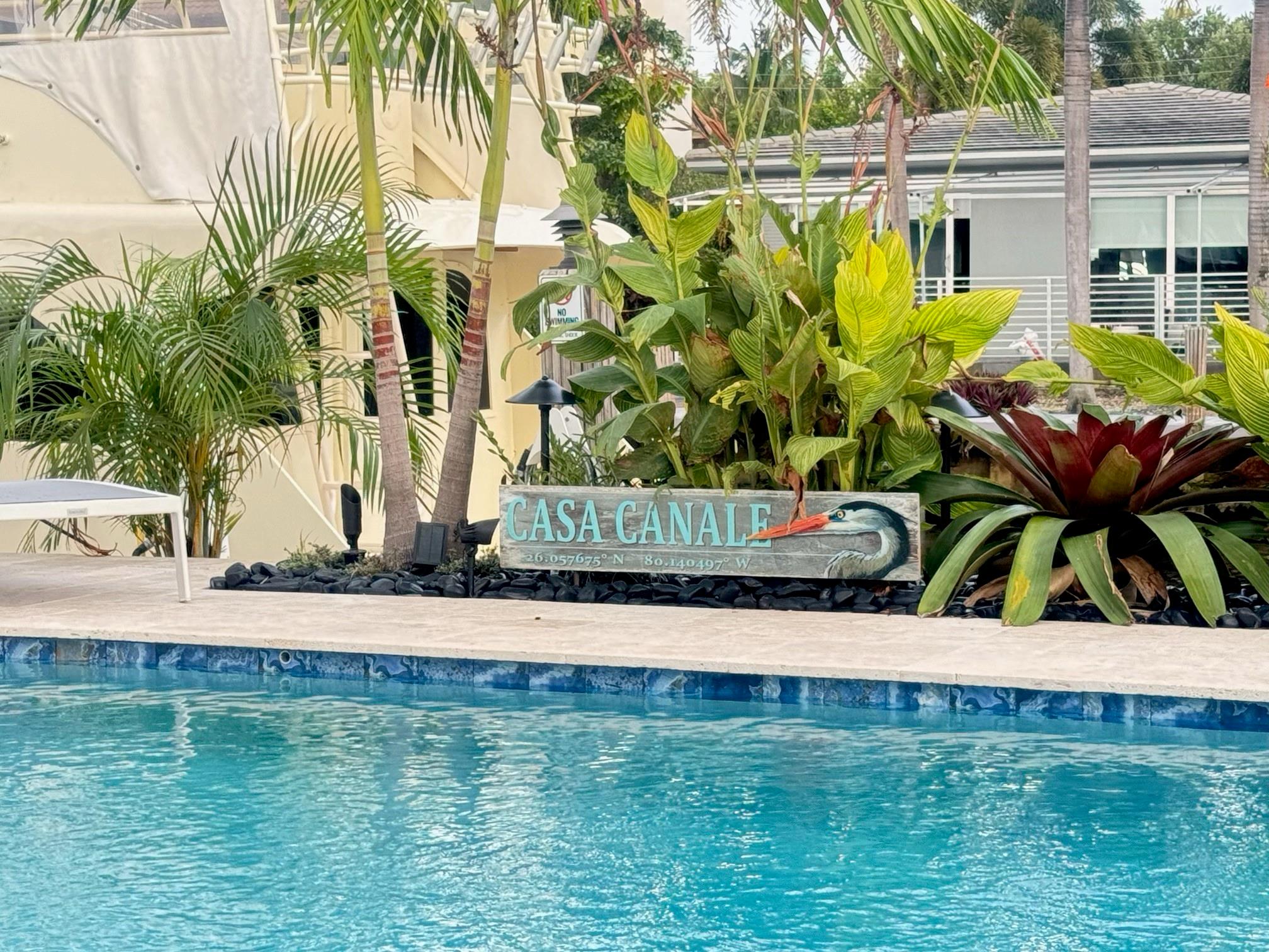Welcome to Casa Canale--A STUNNING RENTAL--COMPLETELY REMODELED (down to the studs)--4 Bed/3 ba WATERFRONT (no fixed bridges), Pool Home in the heart of E Dania Bch w/many fun activities, 10 min from airport; 2 blocks to recreational park; 4 blocks to Dania Casino; beach just 1 mile . Central location 50 min to Miami; 55 min to West Palm & 10 min to Las Olas. Avail as a short-term (vacation), Seasonal (3-4 mos) or LT Rental. Prop is fully fenced, very pvt, dock for 350ft vessel; a floating dock, paddle bds; 2 kayaks, gorgeous kitchen w/wet bar, xtra lg primary suite, King, & Dbl Twin Guestrooms share a bath & a Queen en suite complete. Close 2 yacht yard area--Jai Lai & Casino walkable. See Supp Remarks 4 pricing as a ST Rental. Rentals less than 181 nites subject to 13% occ tax.
