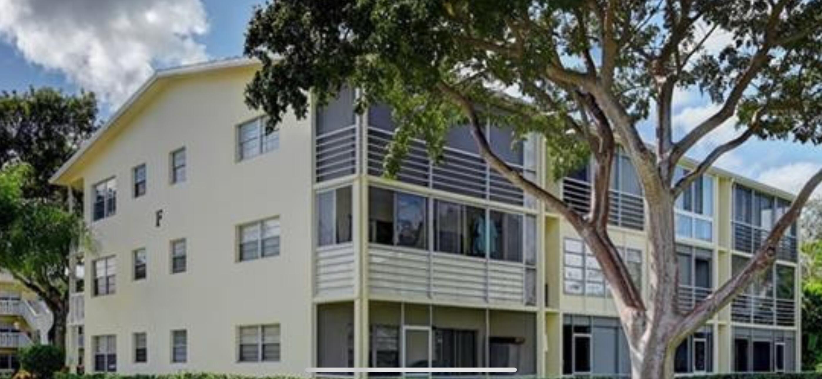 Welcome to this charming 1-bedroom, 1.5-bathroom condo in the vibrant 55+ community of Century Village West. Boasting nearly 850 sq ft of comfortable living space, this home features  laminate flooring,  kitchen with wood cabinets and granite countertops, and an enclosed balcony perfect for an office or relaxing retreat. Enjoy the convenience of a short walk to the inviting pool, and take advantage of the extensive community amenities including a shuttle bus, state-of-the-art clubhouse with theater, gym, indoor and outdoor pools, library, card rooms, and more. Experience resort-style living at its best -- schedule your visit today!