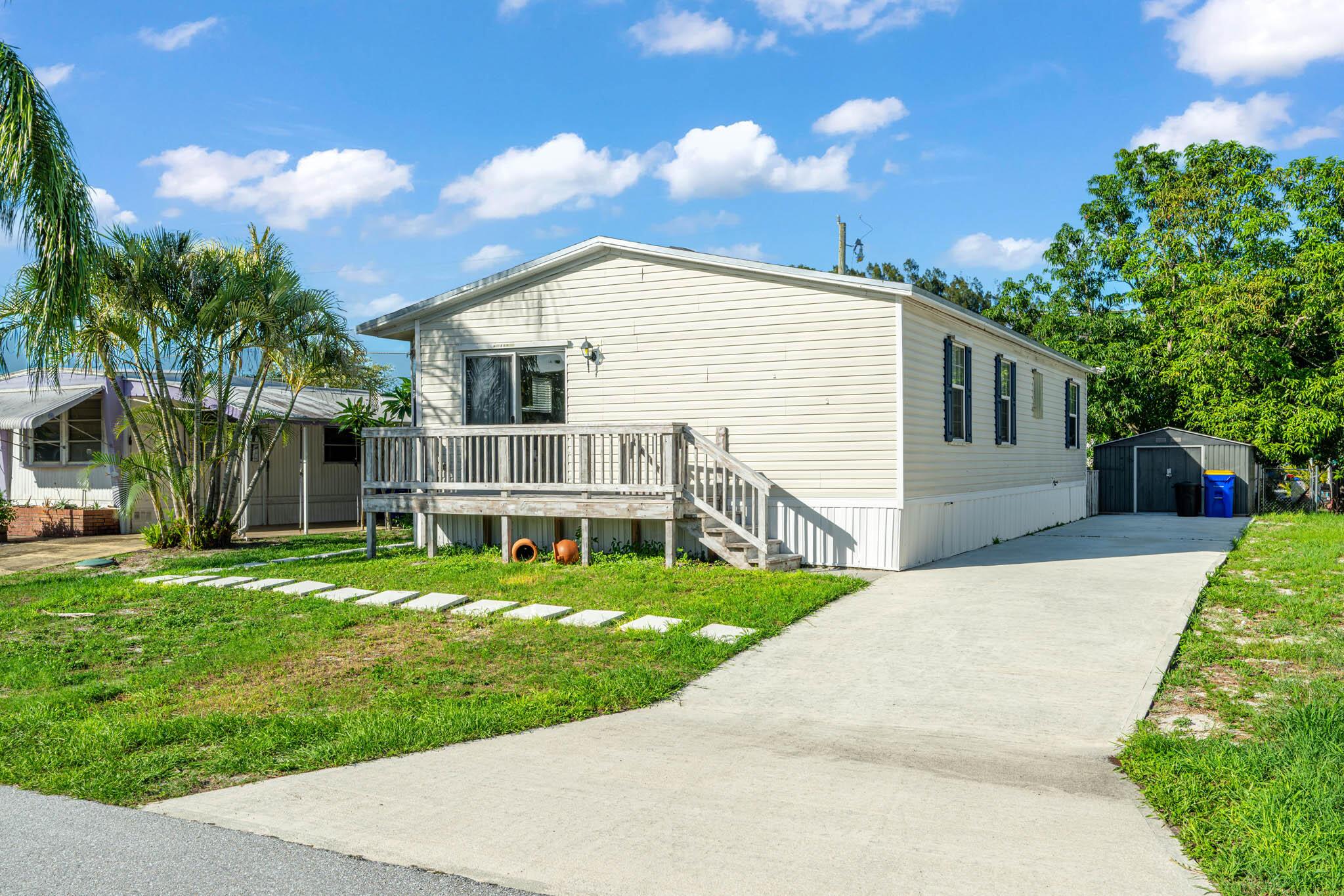 Own both the land and the home--no HOA and no lot lease! This beautiful, well-maintained manufactured home features a new roof (2022), Cat 3-coded tie downs (2022), and newer appliances (2022) including washer, dryer, stove, refrigerator, and dishwasher. Enjoy the freedom of no age or pet restrictions, with a fully fenced back yard and a 12x14 shed for extra storage. Just 4 miles from the beach, this property offers easy coastal living without the added fees.