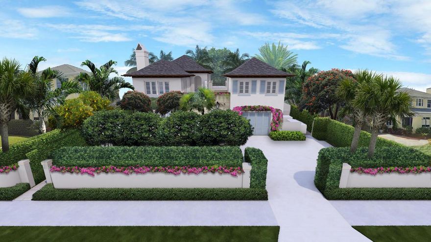 Rare opportunity to build a magnificent Tom Kirchoff designed two story residence in the Ocean block of the Sea Streets!  Welcome to 130
Seaspray!  Meticulously thought after gardens and mature native landscape designed by Mario Nievera of Nievera Williams,.  Fully approved ARCOM plans
and fully approved permit set make this extraordinary opportunity to build beyond attractive as 130 Seapray is shovel ready.  Listing agent must accompany any agent or perspective Buyer on the property. Please note, asking price includes land, approved and permitted ARCOM plans only