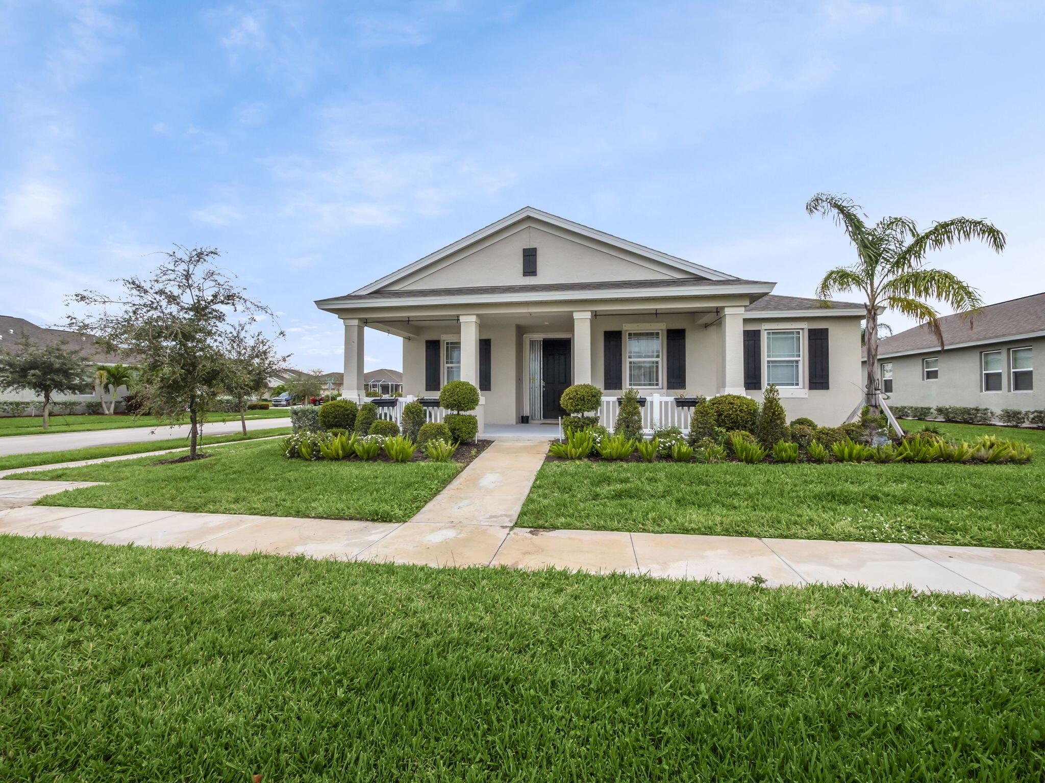 Available Nov. 1st. Embrace the Florida lifestyle in Vero Beach's Point West. This beautifully upgraded home is move in ready, situated on a desirable corner lot. With inviting front and rear porches, a fenced-in yard, and custom built-ins throughout. Ideally located just minutes from I-95 and the Indian River Mall. First, Last, and Security. Pet considered.