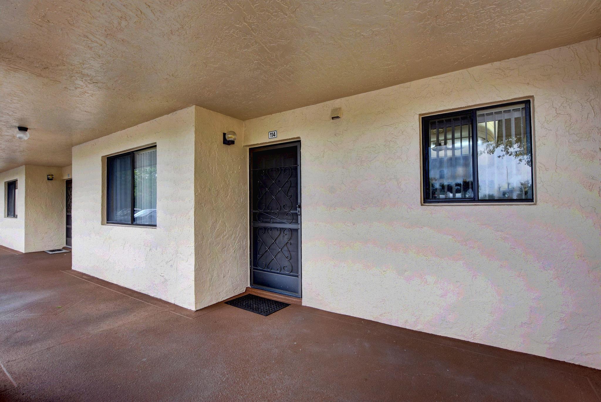 SPOTLESS GROUND FLOOR CONDO! DIAGONALLY LAID TILES EXCEPT FOR 2 BEDROOMS WITH LAMINATE FLOORING. STAINLESS STEAL KITCHEN APPLIANCES, GRANITE COUNTER, GREAT PRIVATE GARDEN VIEW FROM TILED SCREENED & COVERED PATIO WITH EZ ACCESS TO THE POOL, CLUBHOUSE & SHUFFLEBOARD COURTS. EZ TO SHOW. WASHER & DRYER IN UNIT.