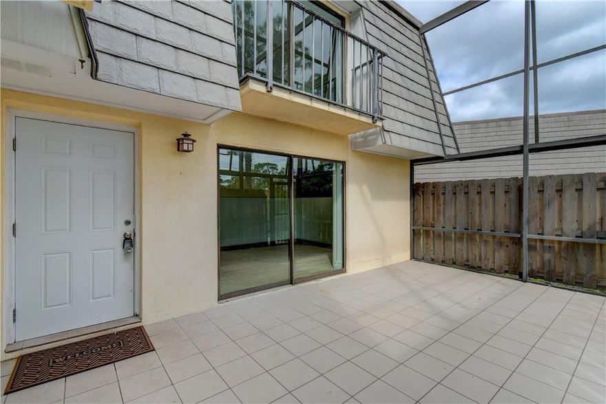 This lovely townhome is ready to move in. You have Newly installed porcelain tiles on the first floor. A New Hot water heater, a New fridge and the unit has been freshly painted. The upstairs bathrooms have been upgraded with a 2 sinks vanity in the master and nice tiles shower. Each bedrooms are spacious and bright with balcony that looks on the New screen lanai. Two reserve parking spaces come with the unit where you can park pick up or vans.  Yearly rental or 3 months minimum are allowed (with restrictions). Brook Villa is a small community of 24 units that offer a community pool and maintenance of the common area. Located near all services and within 15 minutes drive to the beach and downtown Stuart. Owners can have 2 pets. This home is perfect for first time home buyer or vacationers. PUBLIC REMARKS SPECIAL FINANCING OFFER. ZERO LENDER FEES- ALL ROOMS MEASUREMENTS ARE APPROXIMATE.