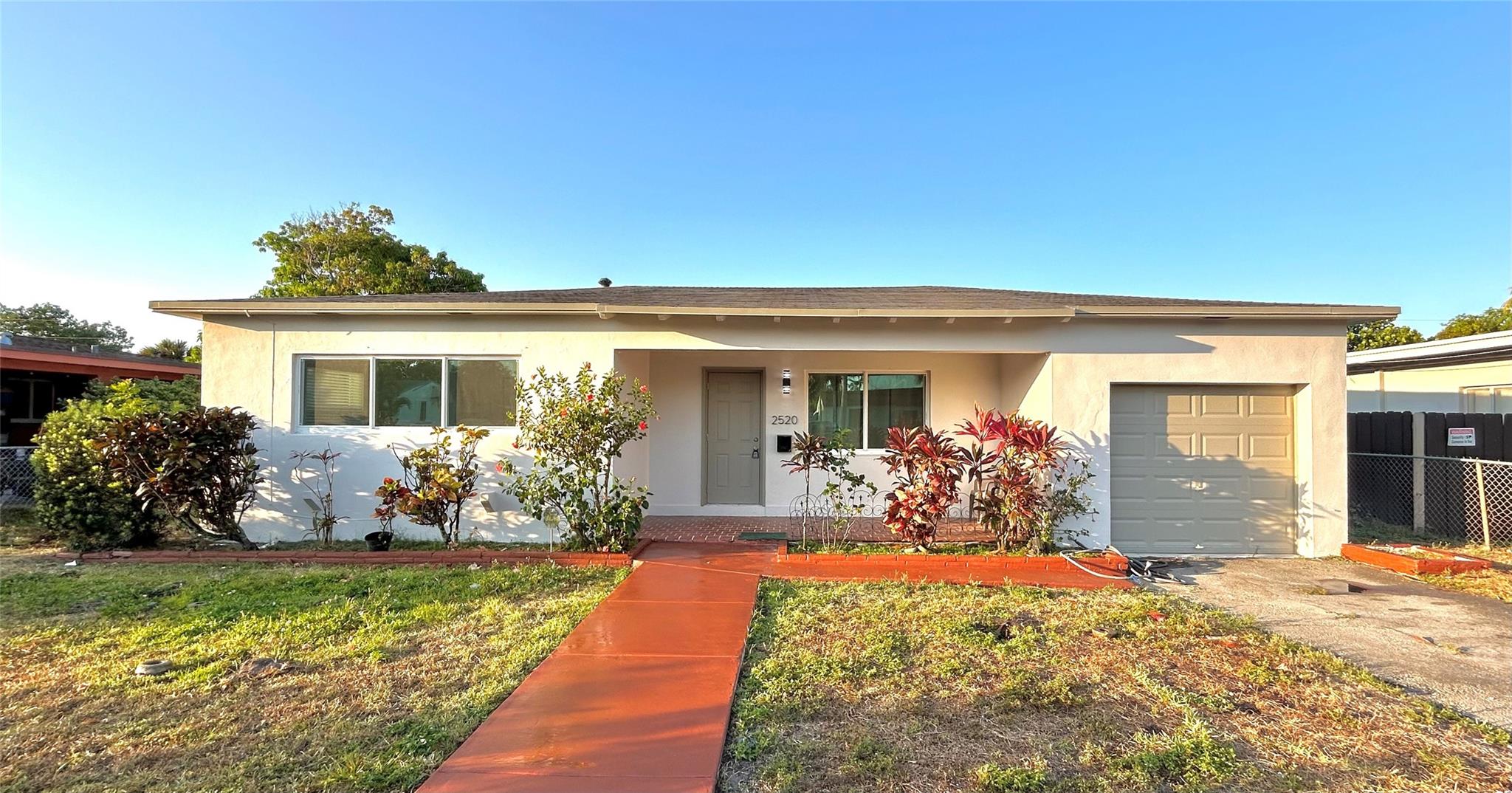 Gorgeous home in a desirable Hollywood City. This is a 2 bed 2 bath home with one car garage. New porcelain floors and wood baseboards throughout. Renovated Bathrooms.
Open concept kitchen with new cabinets, subway tile backsplash, and quartz countertop. Brand new Stainless steel sink and appliances. Impact windows and doors. Freshly Painted interior and exterior. Large full fenced backyard. New washer and dryer. Perfect for a family. Located just 1 mile from Downtown Hollywood and 3 miles to Hollywood Beach and Broad-walk. Short distance to Fort Lauderdale Hollywood Airport. Tons of shopping and Dining options at Aventura Mall & Gulfstream Park Racing, Dania Pointe and Casino!
AVAILABLE right now.