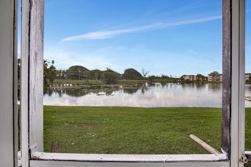 Largest One Bedroom On PGA Golf Course With Lake Views In Popular Phase 1-Walk To All Amenities-Floors Are All Tiled And Look Like Wood Flooring-Open Concept-Upgraded Kitchen With Stainless Appliances-Freshly Painted and Waiting For A New Owner-Paid Up Rec Lease-May Have One Pet To 20 LBS.- Free golf, 14 tennis courts, 7 pools, theater, fitness center, restaurant, 24-hour security, Assoc. represents housing for older persons authorized (HOPA)..   *** IMPORTANT! See Broker Remarks below for occupancy qualifications
