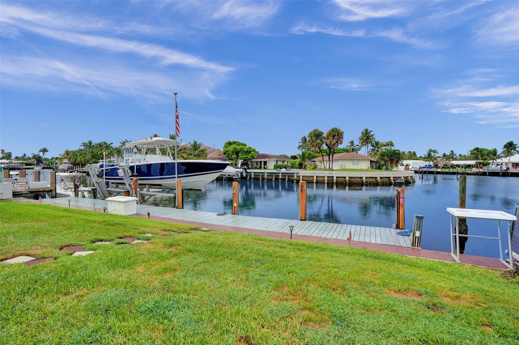BOATER'S PARADISE! Welcome to your sanctuary in Cypress Lakes Estates: a 2/2 single-family home with a full
2-car garage, available for a minimum 1-year lease. The split floor plan creates a great flow with abundant
natural light. Enjoy a beautiful, easy-to-maintain backyard with 75 ft of Intracoastal dock space. Inside, the
large primary suite includes a bonus room, perfect for a home office. The convenient laundry room is located off
the kitchen. The house offers ample parking with a circular driveway. Located near the Pompano Beach Pier,
enjoy beachfront dining at its finest. Don’t miss your opportunity to live in one of South Florida's most incredible
locations.