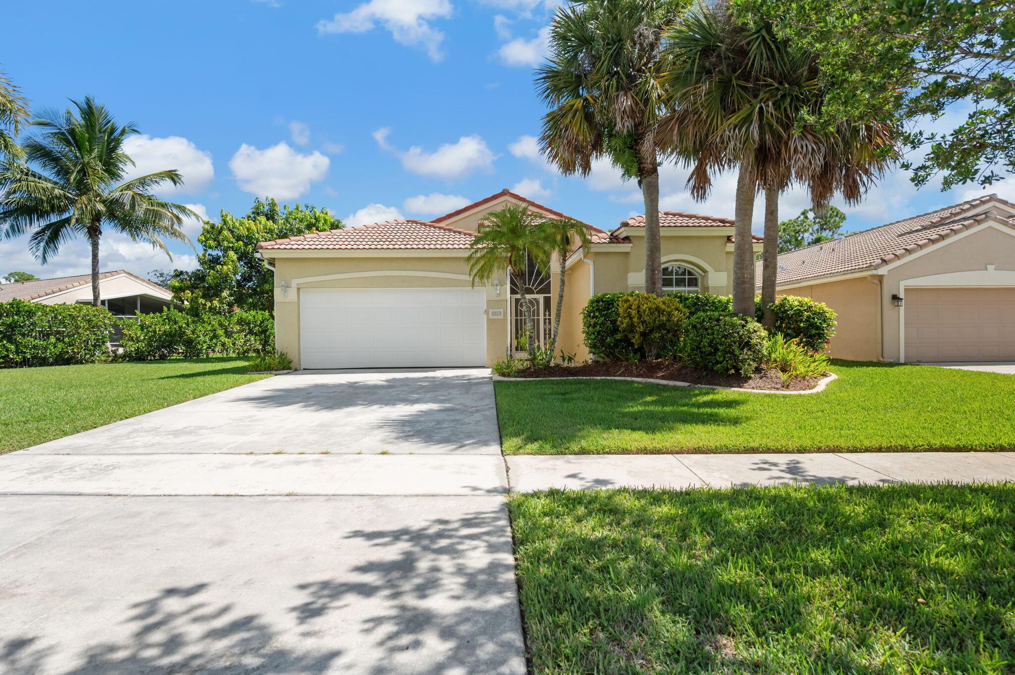 Welcome to this beautifully appointed house in Summerfield community, with major recent renovations including a new kitchen with SS appliances, remodeled guest bathroom, new floors in all bedrooms, paint, newer AC, water heater and more.. The house boasts many special features including a split floor plan, high ceilings, large size windows and sliders, accordion shuttlers throughout, in addition to ab oversized screened patio with views of a lush backyard with fruit trees. Summerfield is an active community with amenities including a heated pool, Tennis courts and an exercise room, conveniently adjacent to the renowned Champions 18-hole Golf course. The rent includes cable and lawn care. 2 small dogs allowed with the owner's approval. Come see it today!
