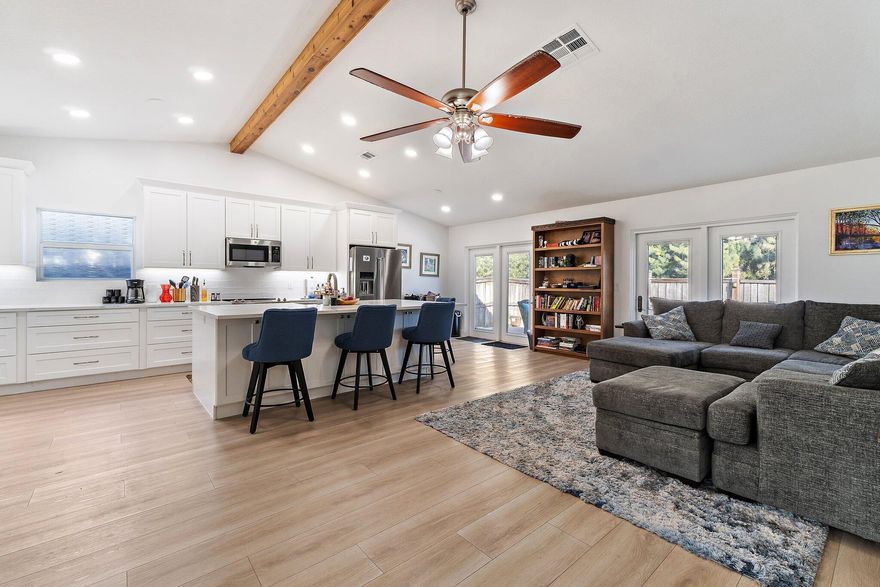 Completely renovated and truly move in ready, this beautiful home in the heart of Jupiter offers effortless Florida living at its finest. Every detail has been thoughtfully updated, allowing you to simply unpack and enjoy. The fresh, modern interior features a brand new kitchen, updated lighting, new flooring, baseboards, and interior paint, creating a clean and inviting atmosphere throughout. New stucco and exterior paint enhance the curb appeal and give the home a crisp, polished look.Major improvements provide peace of mind, including a new roof in 2023, A C system in 2021, water heater in 2020, and appliances in 2022. The home offers three comfortable bedrooms and two beautifully updated bathrooms, making it ideal for families or anyone seeking a turnkey property.Immaculate and