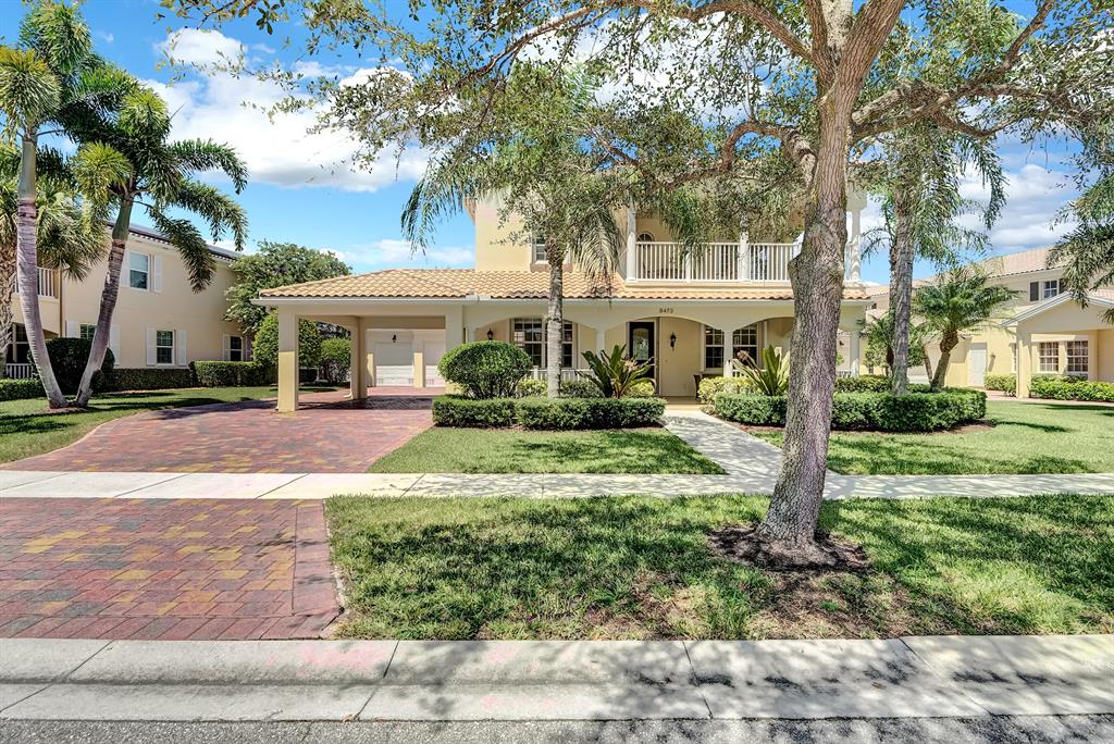 Presenting DiVosta's largest model, this Admiralty is overflowing with upgrades! The stunning 5 Bed/4 Bath+ Office/Den two-story masterpiece is situated on the waterway just steps from the Town Center. Built in 2004, this grand home features an open floor plan including a formal dining & living room, full bed+bath on the ground floor, quartz countertops, vinyl waterproof flooring, a 3 car garage with a porte-cochere, working electric fireplace, and a 100-gallon water heater & AC replaced in the last 5 years. The large kitchen & family room welcome the perfect space for all the entertainment you can imagine. The Master Bedroom boasts his & hers walk-in closets leading to the luxurious Master Bath with a walk-in shower, fogless dimmable mirrors, & built in cabinets. See Supplement for more..