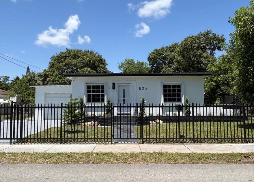 Beautifully renovated 3-bedroom, 2-bath home in highly sought after area, Biscayne Park Estates! This stunning property has been completely updated with modern finishes throughout and shows like a dream. Bright, new porcelain tile, open living spaces, all brand new stainless steel appliances and thoughtful upgrades make it move-in ready for any buyer. The third bedroom features its own private entrance, offering excellent potential for a mother-in-law suite, guest quarters, or income-producing ADU. Ideally situated close to shopping, dining, major roadways, and everything Miami has to offer. Perfect opportunity for families, investors, or anyone looking for flexibility and style in one incredible home.