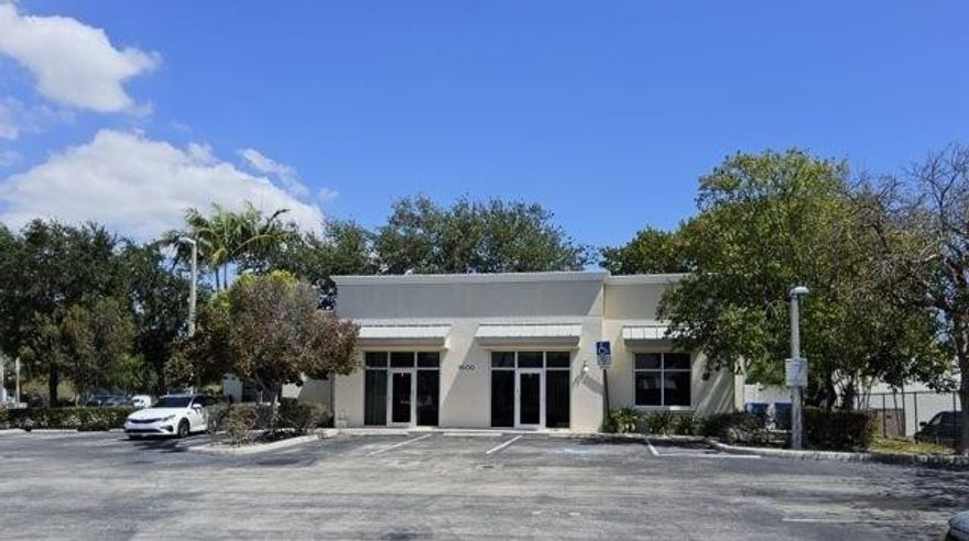 Turnkey medical office space prominently located on North Federal Hwy. with monument signage available across the street from the newly renovated Pompano Citi Centre in Pompano Beach. High Traffic Count of over 50,000 cars per day and 151’ of frontage on Federal Hwy. Suite B is a former Urgent Care and Pediatrics office. Prominent features include 3 exam rooms, 2 restrooms, Pharmacy room, lab, large patient waiting area and volume ceilings. Join other Medical facilities like Broward Health and Holy-Cross Hospital. Other National  Tenants Include Cano Health, MD Now, Centrum Health and LA Fitness. Liberal B-3 Zoning permitted uses include medical, dental office, veterinarian/ animal Hospital. Perfect for the tenant seeking high traffic exposure and income demographics.