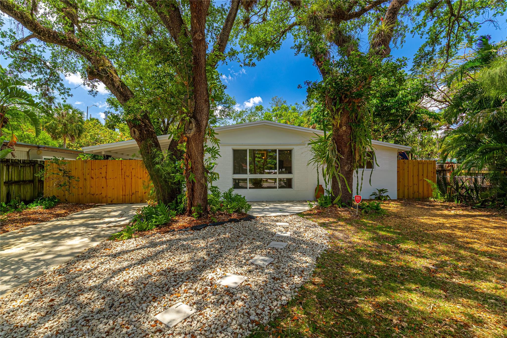 Rare Find 3 bed 1 bath house with a detached 2 story building with 2 studio apts. Impact windows, 2018 roof, tons of parking, large, covered patio. Great for crew, in laws, home- work spaces, rentals for income etc. Fantastic location minutes to Downtown, Airport, Port Everglades, Marinas. Main house and detached guest house have separate electric, laundry. Detached Guest house has separate upstairs studio, downstairs efficiency. Great East Fort Lauderdale Neighborhood Lots of mature trees. Shady Banks has 2 parks in the neighborhood with Tennis, Volleyball, Fitness stations and a passive nature preserve on the New River next to Safe Harbor Marine. So many opportunities for the new owner of this unique property