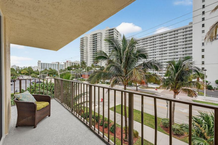 :Welcome to this beautifully appointed 2-bedroom, 2-bath corner unit located right across the street from the beach. Filled with natural light, this condo features an open layout.  Enjoy the ease of coastal living in a prime location, just moments from dining, shopping, and the ocean.
