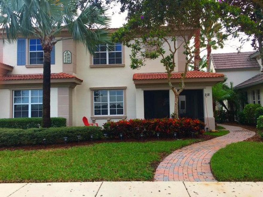 Location Location broad view of the lake for this townhouse that has a large screened in porch to view the lake and to enjoy BBQ'S.  Many upgrades, wood floors on the ground floor, new carpet upstairs, new Stainless appliances, and epoxy coated garage floor. The views really are very good from the family room and upstairs Master Suite. The community has a fabulous Clubhouse with many amenities. Easy to meet friends out walking or jogging in the community or at the clubhouse. Large storage area under the stairs.