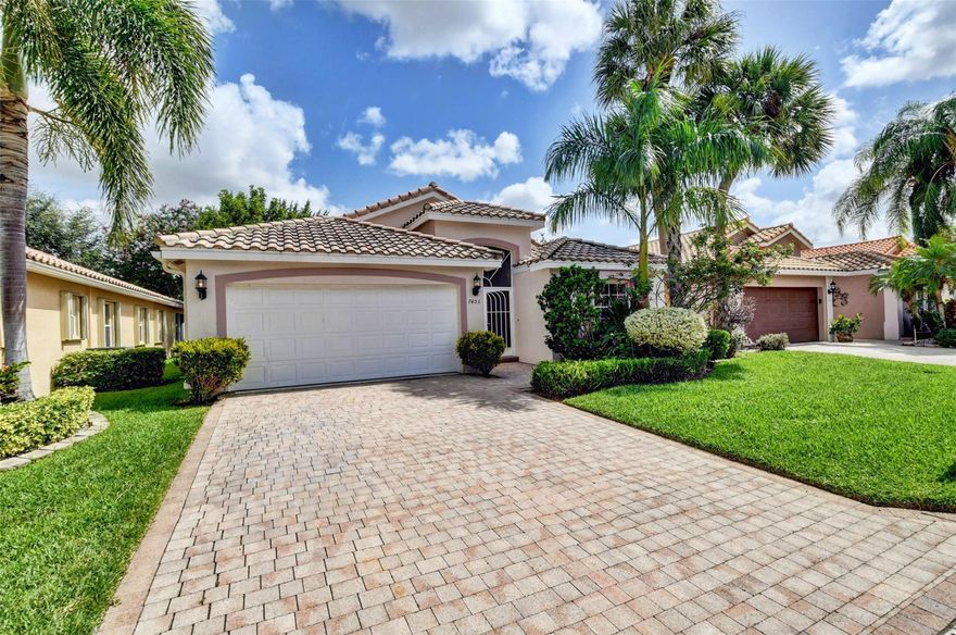 Motivated Seller - Incredibly Clean & Ready to Move-In Lakefront Home @ Pointe Vecchio - Spacious 2 Bed plus large Den and 2 Full Baths. Features all Tile & No Wallpaper, Freshly Painted w/ Tasteful Neutral Colors, Well Maintained / Very Clean & Bright, AC Compressor 2020, Water Heater 2022 + Newer Appliances – Very Well Positioned Close to Cul-De-Sac, W/Lake View, Great Side & Backyard Space - Screened Porch with Fans. Complete Accordion Hurricane Shutters. Maintenance includes lawn, WIFI, cable & alarm. A resort at home community with clubhouse, pickleball, tennis, pool, gym, card rooms, art room, ballroom – New clubhouse assessment paid in full by seller, estimated completion 03/24. All information deemed reliable and should be verified by buyer. HOA application attached