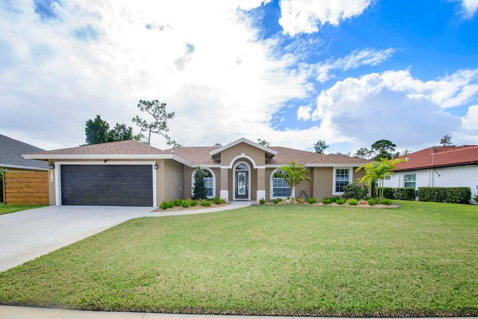 Beautifully updated dream home. This gorgeous 3BR/2BA with bonus room for office, nursery playroom. Home also features private fenced in backyard, sunroom, 2-car garage, new A/C, roof and security system. Enjoy cooking and in the gourmet kitchen and the open floor plan is perfect for entertaining. A serene lake view awaits in the backyard. Don't forget the generator hookup for added convenience. Call today for your private showing