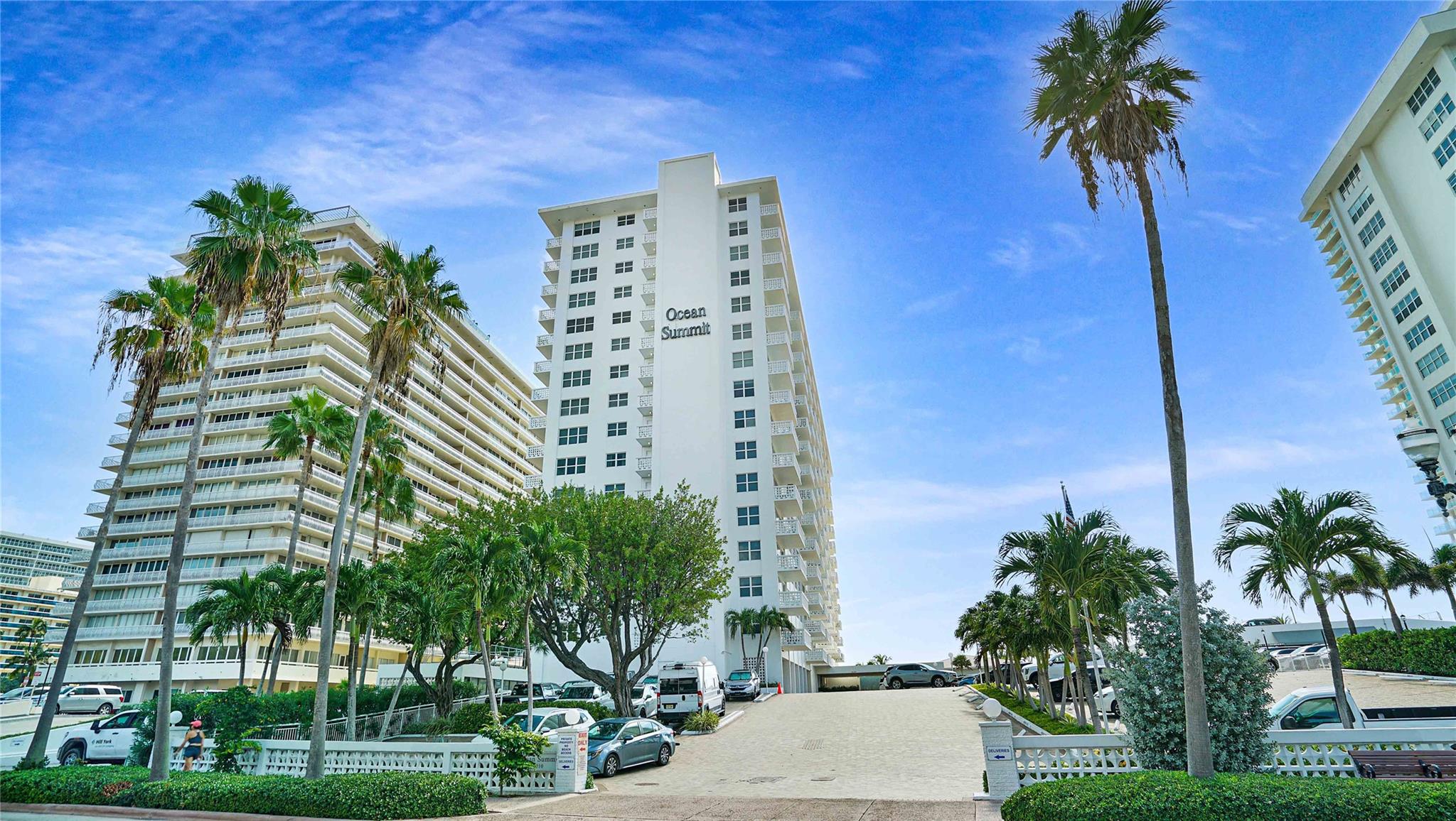 Live the Beachfront Lifestyle on the Galt Ocean Mile—Without the High Price Tag! This beautifully maintained condo offers neutral laminate flooring, coordinated paint, and window treatments throughout. The kitchen features granite countertops and white appliances, while the spacious primary suite includes two full-size closets and a tub/shower combo. The second bathroom is updated with a walk-in shower and modern vanities. Additional highlights include hurricane-impact windows and door, a large private balcony, in-unit washer/dryer. Resort-style amenities include a heated pool, fitness center, clubhouse, BBQ area, bike storage, 24-hour security, and direct beach access. Just steps from restaurants, grocery stores, places of worship, medical offices,this is coastal living at its best!