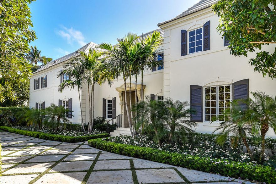 Beautifully renovated estate section home located in a quiet cul-de-sac on Via Vizcaya.  The property offers over 10,000 total square feet and is situated on a large lot with a 5 bedroom, 6 full bath and 2 half bath main house; a 3-bedroom, 3-bath guest house; and a 2-car garage with apartment above.  Wonderful gardens, a large pool and terraces surround the estate and are perfect for entertaining.