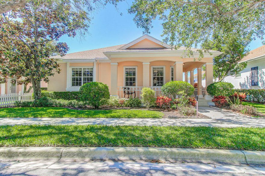 SHOWS LIKE A MODEL! Charming Wrap-Around Porch Welcomes You Into this Immaculate Home In The Desirable Neighborhood Of Cambridge of Abacoa. Enjoy This Gorgeous One Story 3 Bedroom, 2 Bath, Pool Home. Is Located On A PREMIUM LOT OVERLOOKING NATURE PRESERVE. The Yard Backs Up To Very Large Green Space. 
The Interior Boasts of BEAUTIFUL VIEWS FROM EVERY WINDOW. Has Bright Open Living Space, Custom Paint, 2014 A/C, Tile, Eat-In-Kitchen and Large Master Suite. Enjoy the Outside Living Area With Spacious Lanai and Screened Pool. 2 Car Garage and Driveway.

Community Has Heated Pool, Clubhouse and Playground.

Is Close To Everything Jupiter Has To Offer. Walk or Bike to Abacoa Town Center, Roger Dean Stadium, Festivals, Restaurants and Shopping. Only 4 Miles to Great Beaches. Minutes to I-95 and only 20 miles to the PBI Airport.