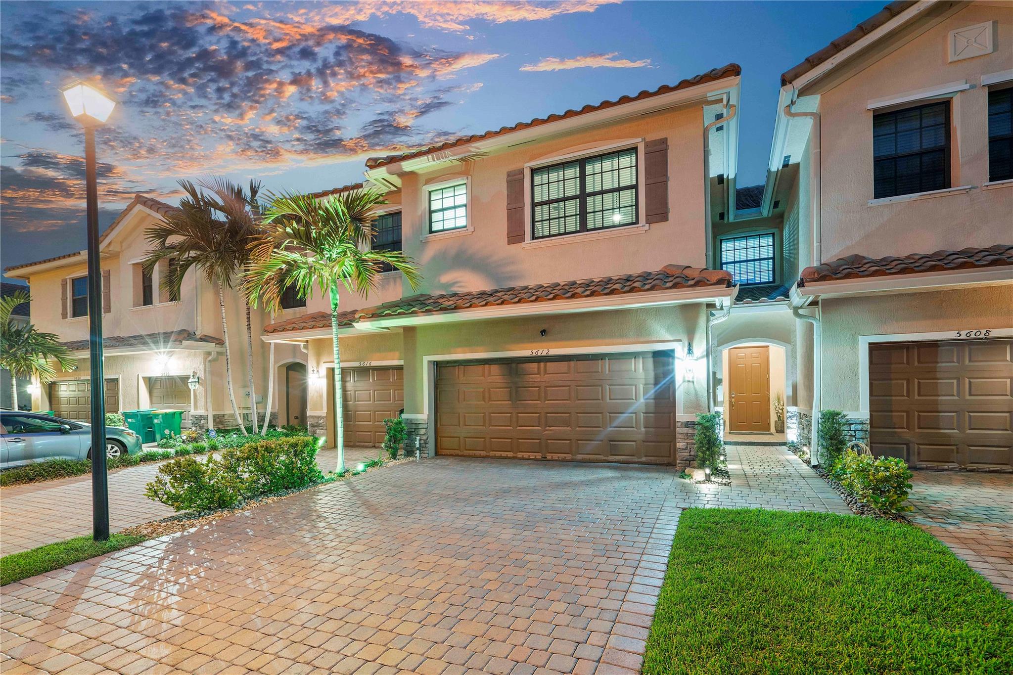 This beautiful 3 bedroom, 2.5 bath home offers over 2,000 sq ft of thoughtfully designed living space, and a 2-car garage in Chelsea Place. Built in 2016 and meticulously maintained, the home features include smart lighting, Nest thermostat, Ring cameras, and custom kitchen lighting. The open concept main level features a bright living and dining area, a modern kitchen with stainless steel appliances, and half bath for guests. All bedrooms upstairs plus a spacious loft ideal for a home office, playroom, or media room. Custom closets in both bedrooms, huge primary walk-in closet, laundry room with cabinetry, and custom storage in the garage. Step outside to enjoy custom hardscape, landscaping, outdoor lighting, rock patio speakers, and waterfront views! Low HOA & well maintained community!