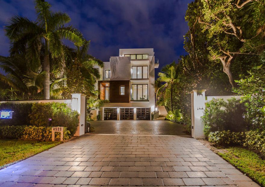 Enjoy the ultimate luxurious lifestyle in this new, modern Highland Beach home. The house is positioned right on the ocean in the southern half of Highland Beach, conveniently close to the city of Boca Raton. One may enjoy all the amenities of the house along with the spectacular ocean views and complete privacy. The house consist of 5 bedrooms,a gym, movie theater, 6 full baths and 3 half baths which includes a cabana bath. Crestron smart house technology through out the house.