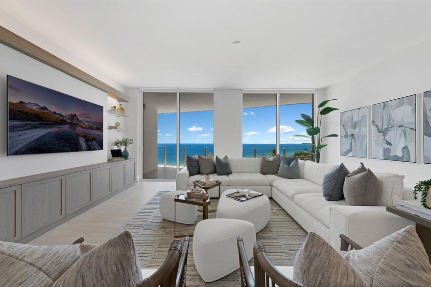 Experience elevated living at Four Seasons Residences. This 3-bedroom, 3.5-bath oceanfront home offers floor-to-ceiling glass, an expansive terrace & sweeping SE views from every room. All bedrooms are en-suite, offering ultimate comfort & privacy. The chef’s kitchen features custom cabinetry with Sub-Zero, Miele & Wolf appliances. Marble-clad baths exude spa-like serenity. On-site dining begins with Maass, the city’s first Michelin-starred restaurant by Chef Ryan Ratino. Also enjoy Michelin-recommended Evelyn’s, light bites at Honey Fitz, poolside & beachside service, a sophisticated bar & in-residence dining. Additional five-star services include full-service spa, beach butler, private cabanas, 24/7 concierge & attentive staff who anticipate every need—so daily life feels effortless.