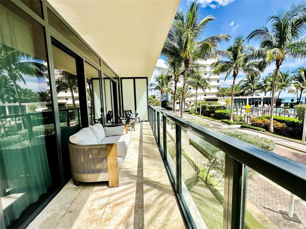 This one-of-a-kind boutique building located in Hollywood is a showstopper. Expect to live as if you're on vacation every day with access to your own private beach. This stunning 3 BR/3 BA plus a den, offers privacy and peace. Beachfront location with concierge service. You will be wowed by the 2,385-sf open floor plan, decorated with rare designer finishes. The unit comes fully furnished. Two assigned indoor parking spaces and has additional parking available for guests. With such low density, you'll rarely share the elevator with anyone. The building includes fabulous amenities such as a fitness center and a heated saltwater pool. Available by September 1,2025.
