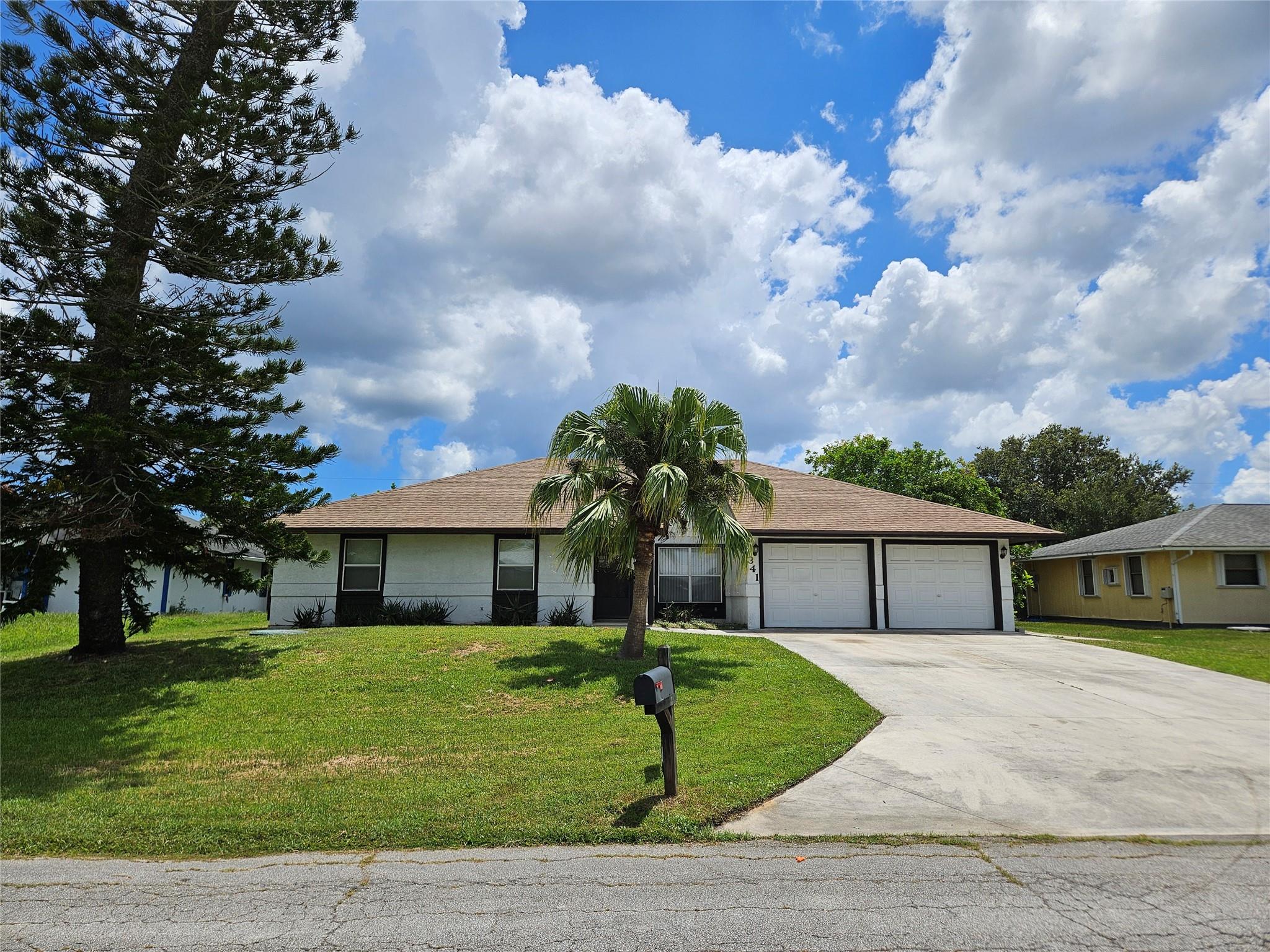 This charming 3-bedroom, 2-bathroom 2-car garage home is move-in ready and perfect for anyone seeking comfort and convenience. The property boasts a brand-new roof and a new air conditioning system, ensuring peace of mind for years to come. Situated on a spacious lot, there's plenty of room for outdoor activities and entertaining. The backyard features a large storage shed, providing ample space for all your tools, hobbies, or extra belongings. Don't miss out on this fantastic opportunity to own a piece of paradise in Port St. Lucie! Vacant on Supra lockbox book your showing appointment today!