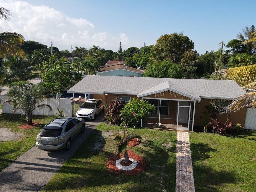 Ready to move in well kept  3 bedroom 2 bathroom home with brand new roof, the interior was freshly painted. New AC, tankless water heater, updated kitchen with brand new stainless steel appliance. Big back yard with fruit trees and even a playground for your little ones. Great location near shopping malls, turnpike, I95, library, schools, church, and water park within minutes. Just bring your family with your suitcases and enjoy your new home.