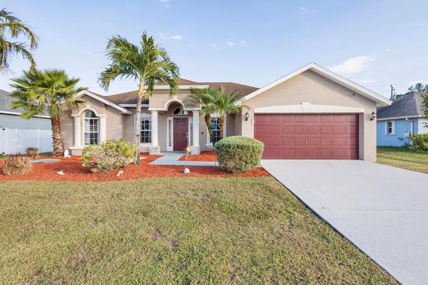 Beautiful 4 Bed, 3 Bath Home - Lawn Maintenance Included! Welcome to this spacious  4-bedroom, 3 full-bath home, perfectly located near I-95, Tradition, and St. Lucie West. This home offers a comfortable & functional layout with multiple living spaces, including living, dining, & family rooms - all featuring stylish wood-look tile flooring. The open-concept kitchen is  complete with granite countertops, a large center island, and a walk-in pantry. The primary suite includes a  walk-in closet and a bathroom with a separate soaking tub and shower. The 2nd bedroom is ideally situated next to the 2nd full bath, which features a walk-in shower & access to the screened-in porch. Bedrooms 3 & 4 share a 3rd full bathroom. Pets considered with a $300 fee. Tenant insurance req.